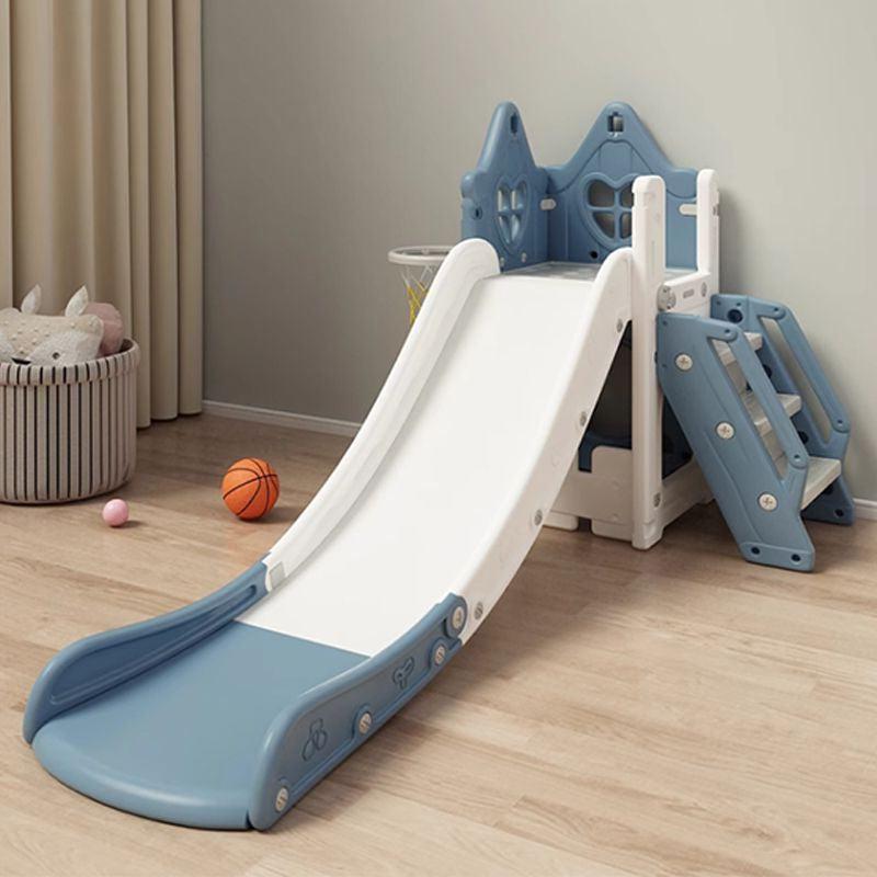 Blauw Speeltoestel Toren Huis met glijbaan voor kinderen binnen en buiten