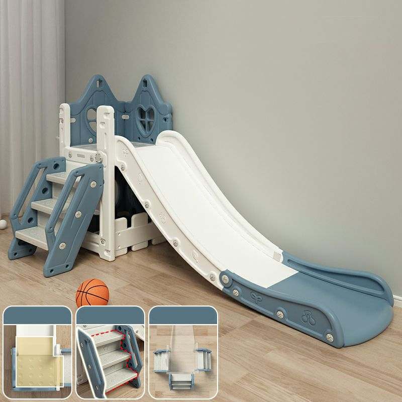 Blauw Speeltoestel Toren Huis met glijbaan van duurzaam kunststof voor kinderen binnen en buiten spelen