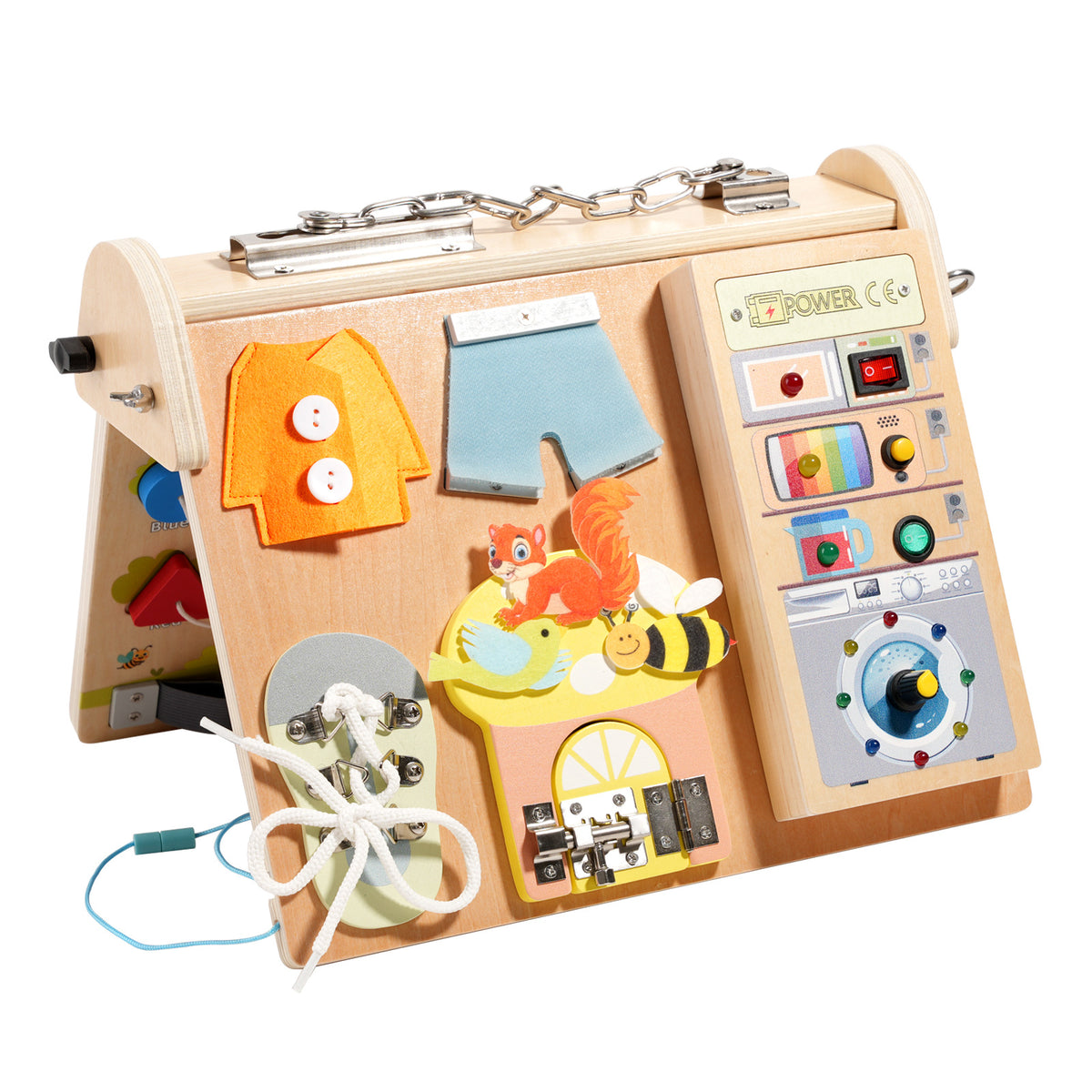 Houten Busyboard 4-zijdig | Russle