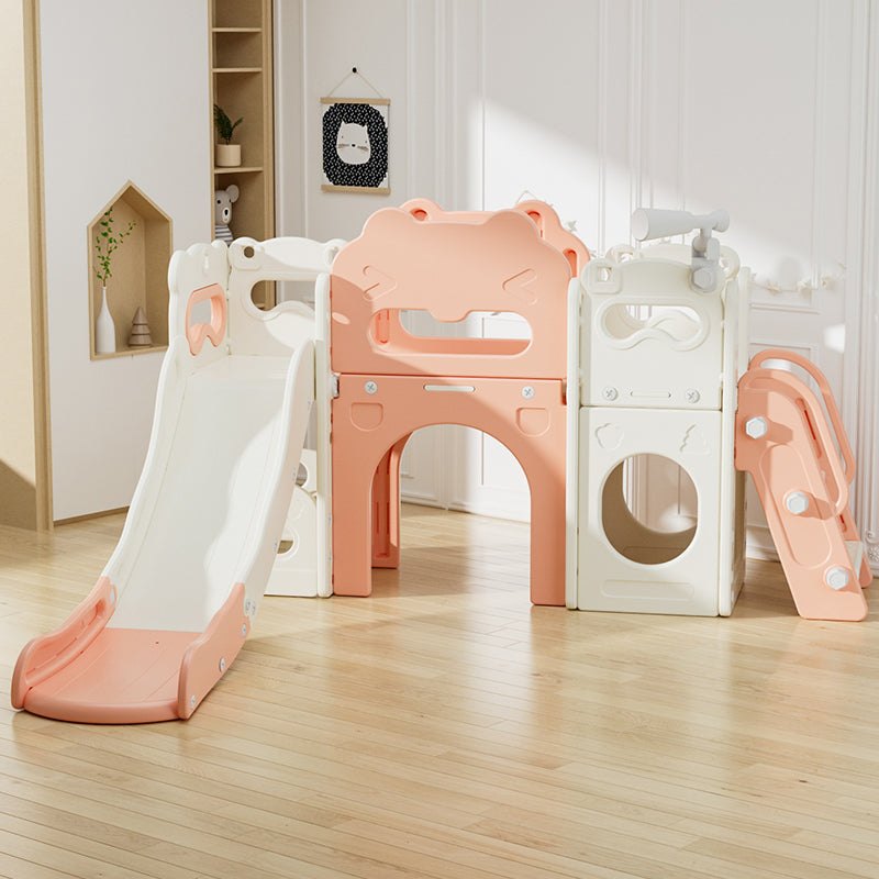 Speeltoestel Kasteel XL peach pink cream kids slide indoor outdoor playground toddler preschool