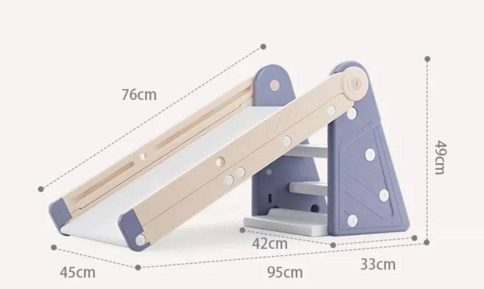 Glijbaan 4 in 1 duurzame kunststof peuter kleuter glijbaan met multifunctioneel ontwerp en afmetingen 95x45x49 cm
