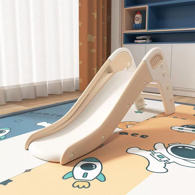 Glijbaan Peuter Modern beige/crème kunststof glijbaan voor binnen en buiten kinderen 1-5 jaar