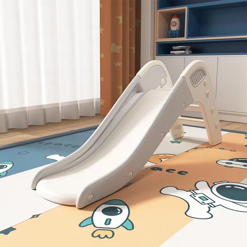 Glijbaan Peuter Modern wit/grijs kunststof glijbaan voor kinderen binnen en buiten