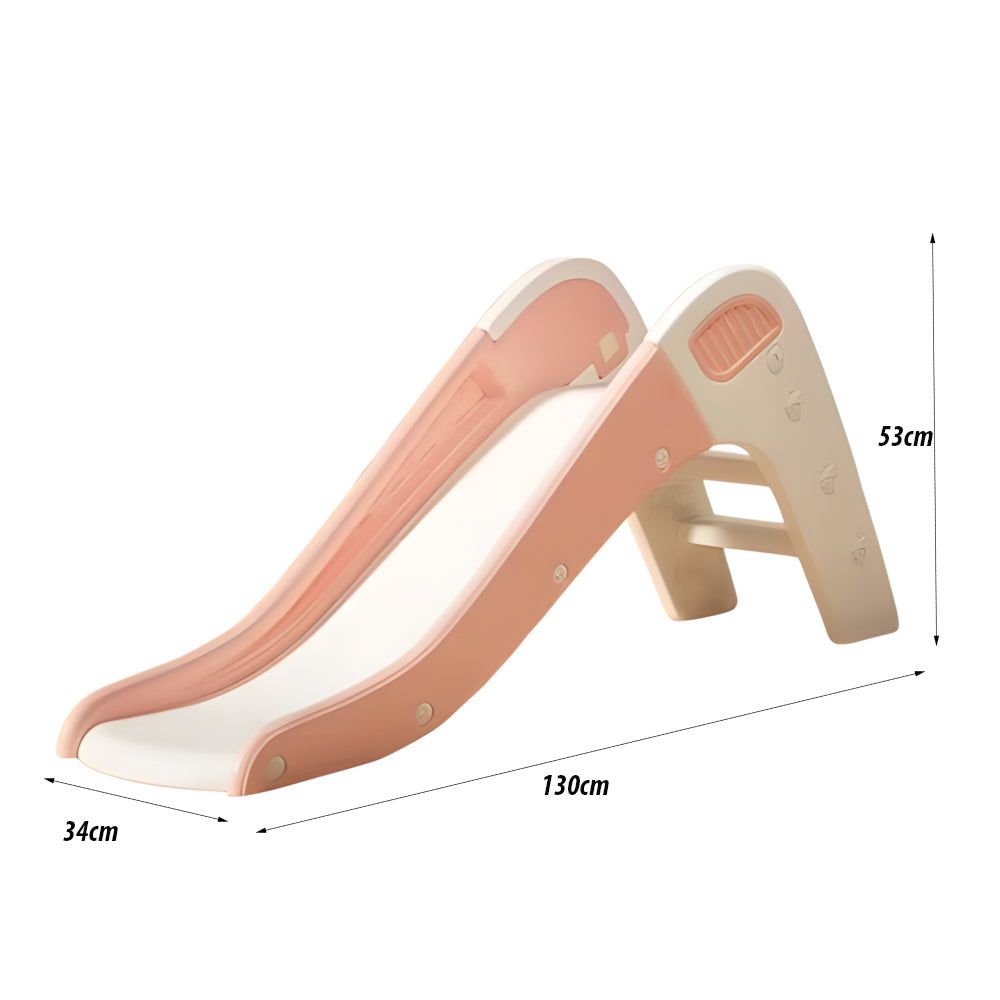 Glijbaan Peuter Modern roze wit kunststof glijbaan voor binnen en buiten met antislip treden