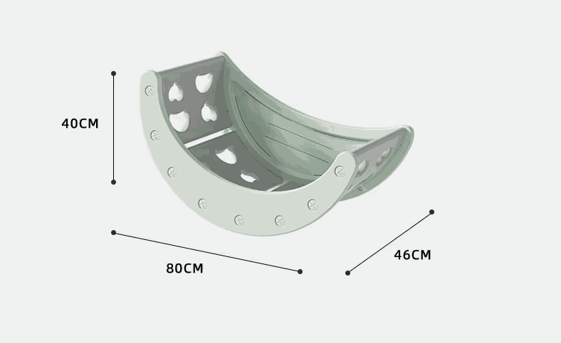 Montessori 4 in 1 speeltoestel mint groen multifunctioneel klim- en balanceertoestel voor kinderen