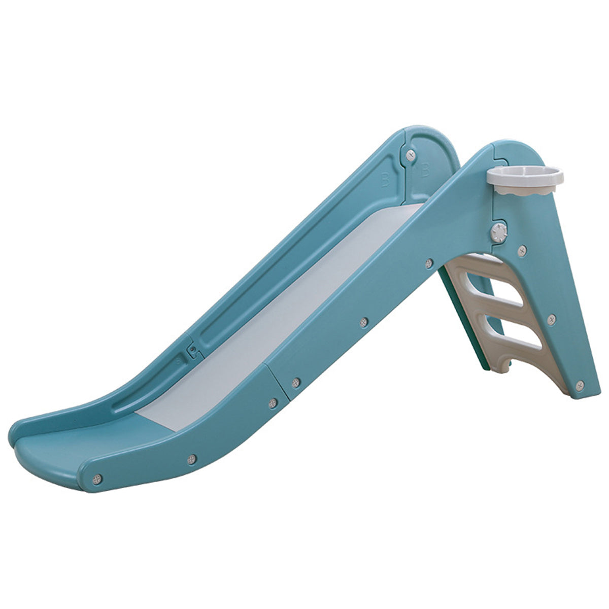 Blauw-grijze Glijbaan Kleuter Nordic XL extra lang voor binnen en buiten gebruik