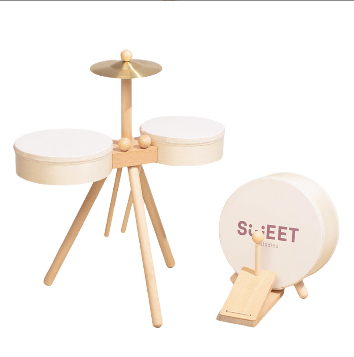Houten Drumset Peuter