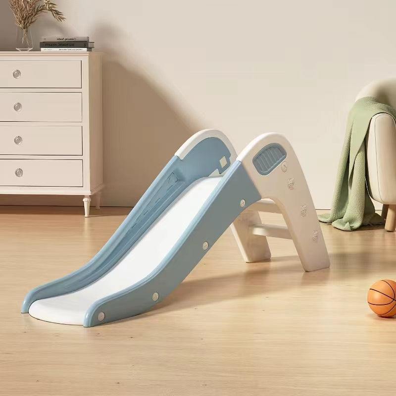 Blauwe en witte glijbaan peuter modern voor binnen en buiten in de tuin
