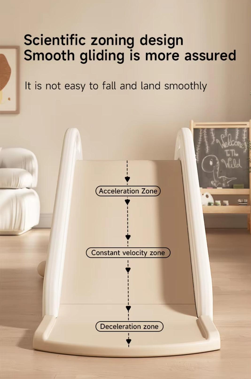 Glijbaan Peuter Basic Crème/beige speeltoestel voor peuters van duurzaam kunststof met antislip treden