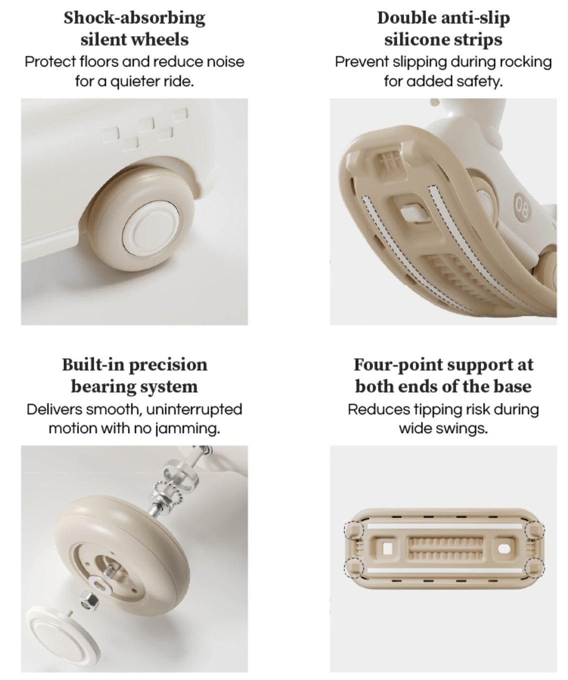 Hobbeldier Loopwagen Basic Beige/Créme SALE