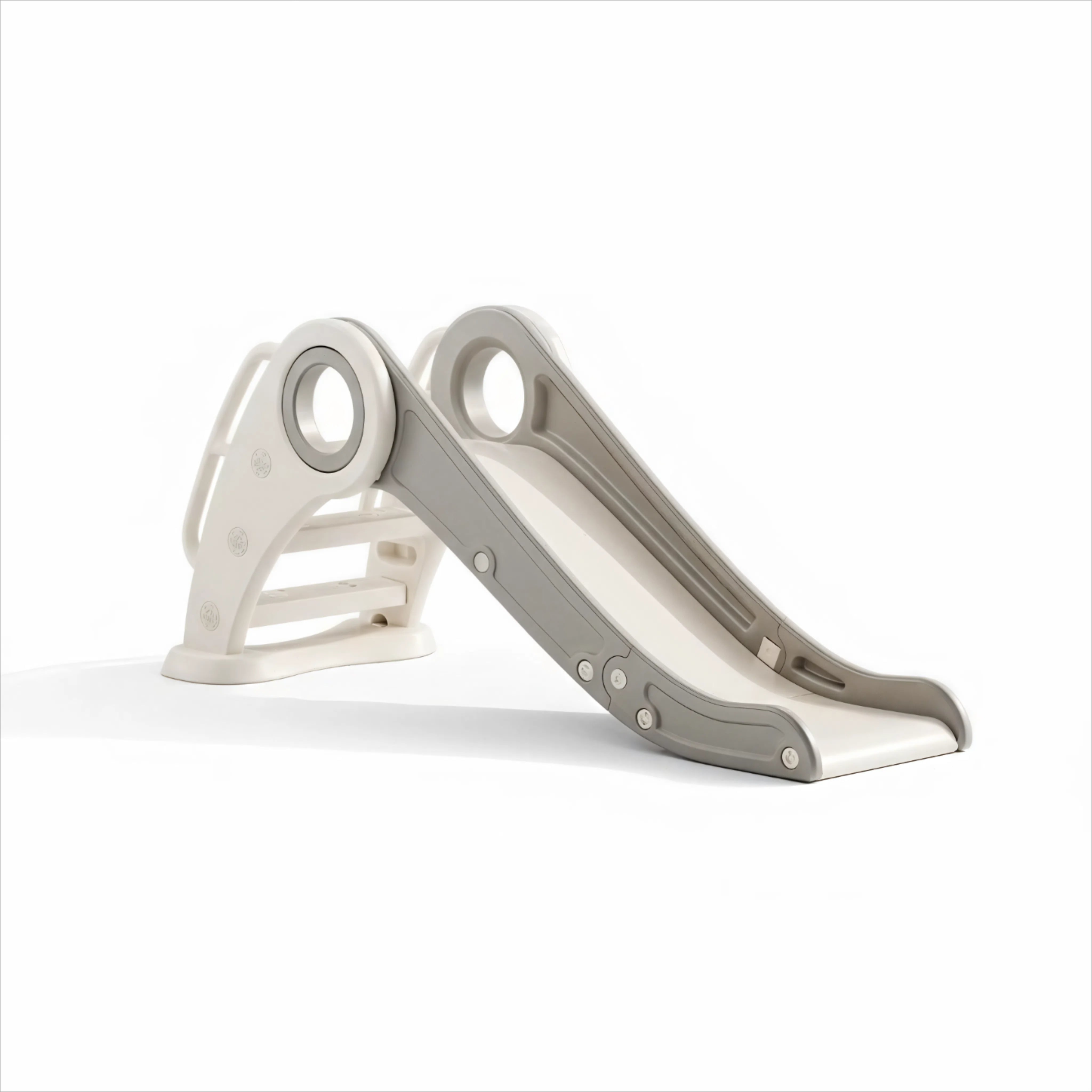 Glijbaan Peuter Inklapbaar Wit/Donkergrijs voor binnen en buiten