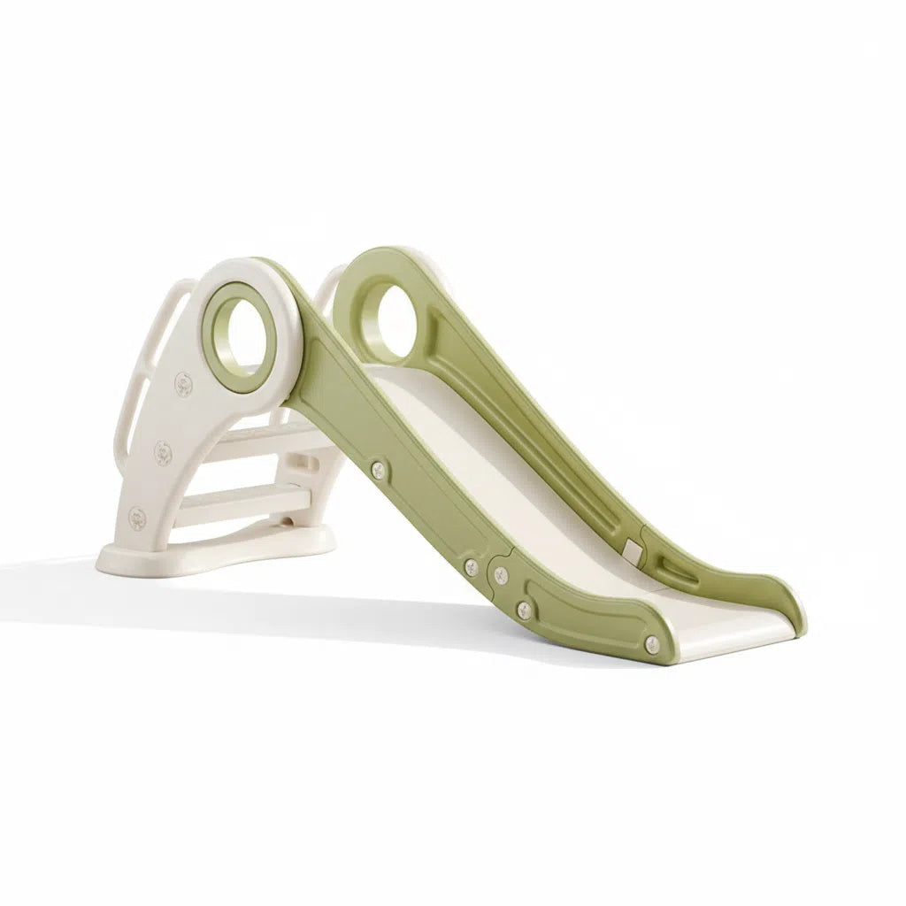 Glijbaan Peuter Inklapbaar Wit/Groen voor binnen en buiten