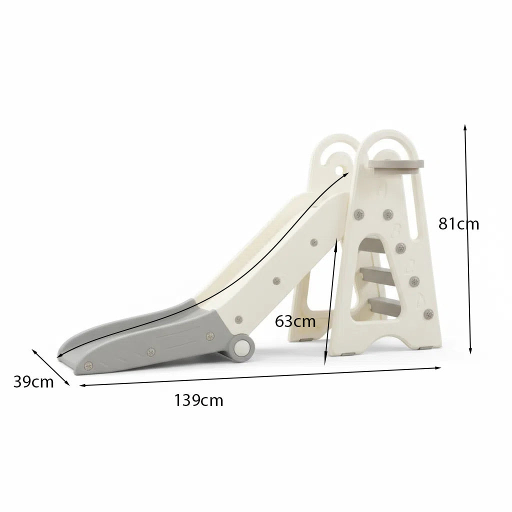 Glijbaan Modern Inklapbaar XL Wit/Grijs voor binnen en buiten