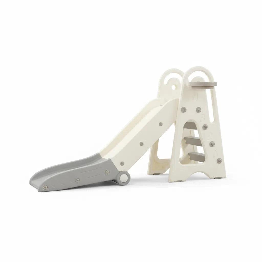 Glijbaan Modern Inklapbaar XL wit/grijs voor peuters en kleuters binnen en buiten