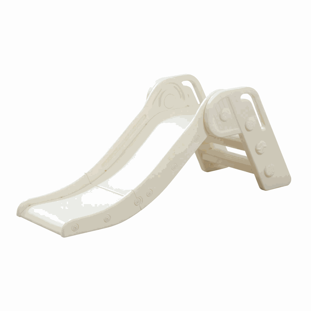 Offwhite Glijbaan Peuter Basic inklapbaar voor binnen en buiten met antislip treden