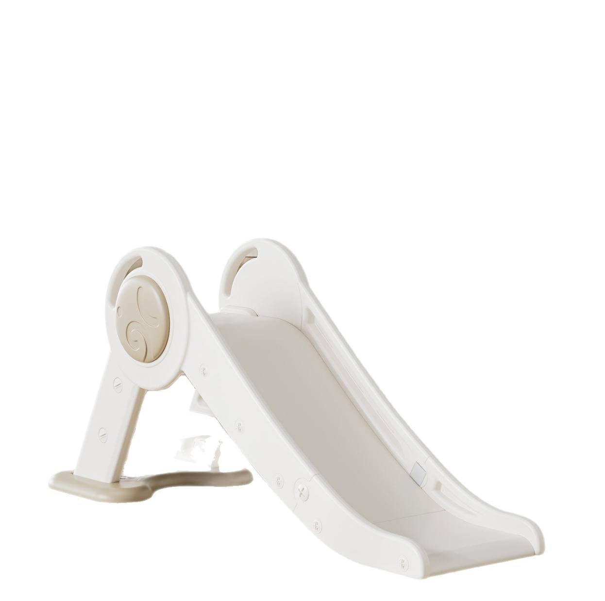 Glijbaan Peuter Basic Modern inklapbaar wit beige voor binnen en buiten met antislip traptreden