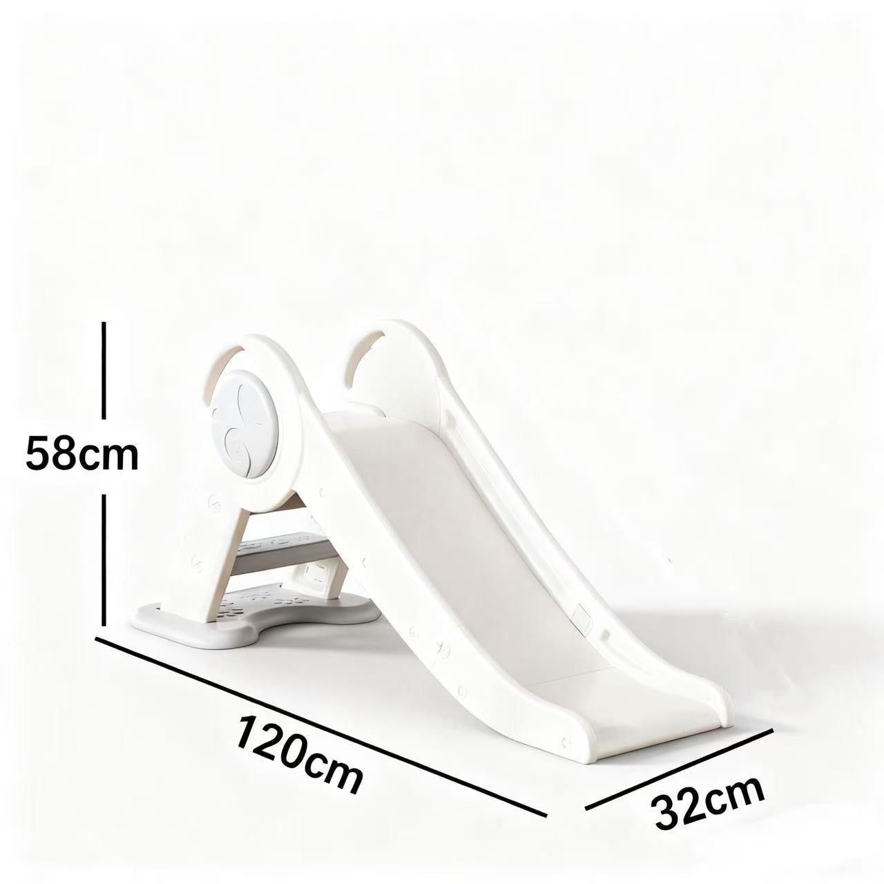 Glijbaan Basic Modern Inklapbaar Peuter Wit/Grijs voor binnen en buiten