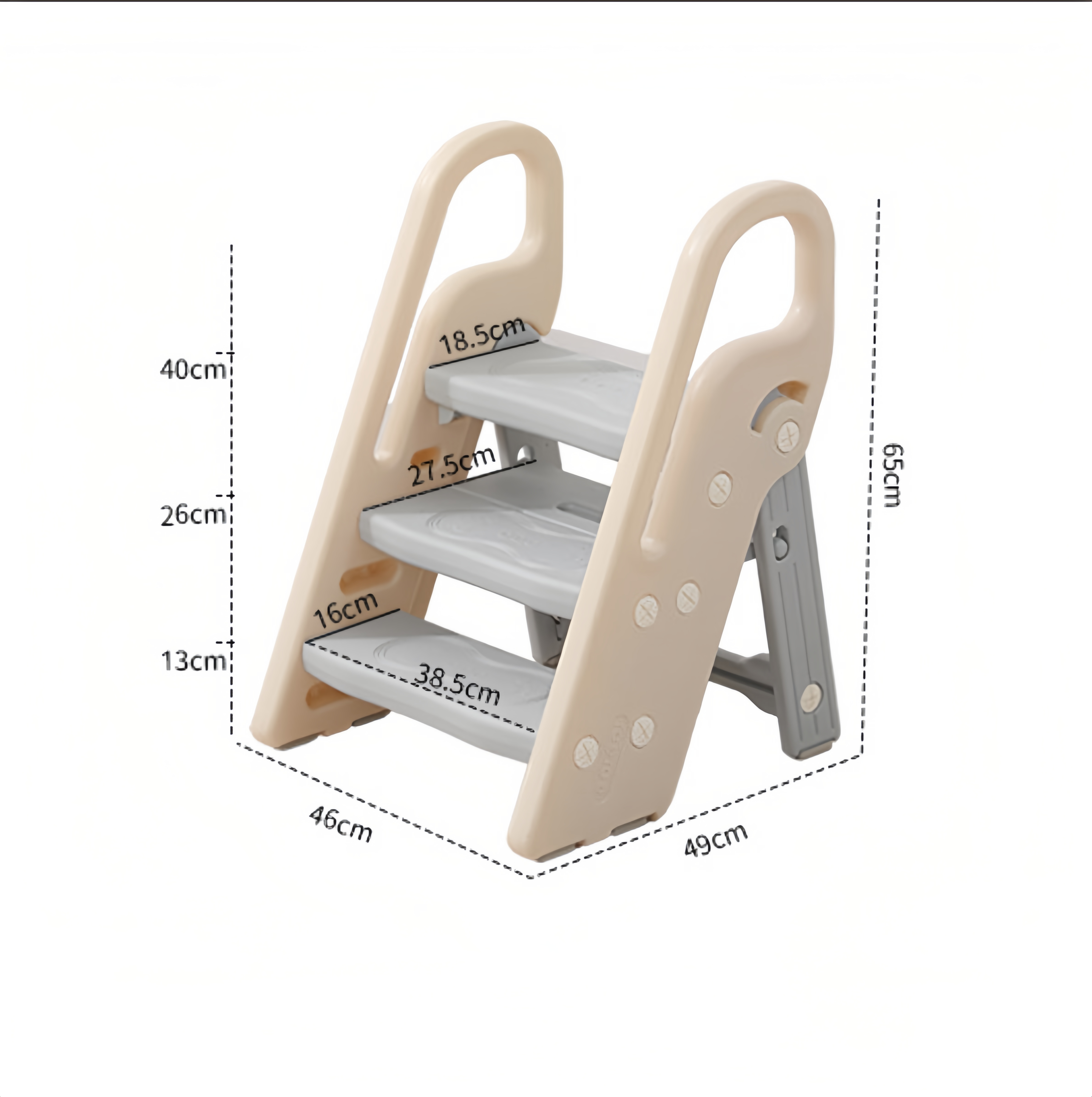 Keukenhulp Opstapje Grijs/Crème