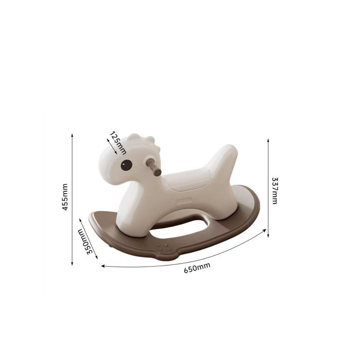 Hobbelfiguur Kunststof Basic Beige