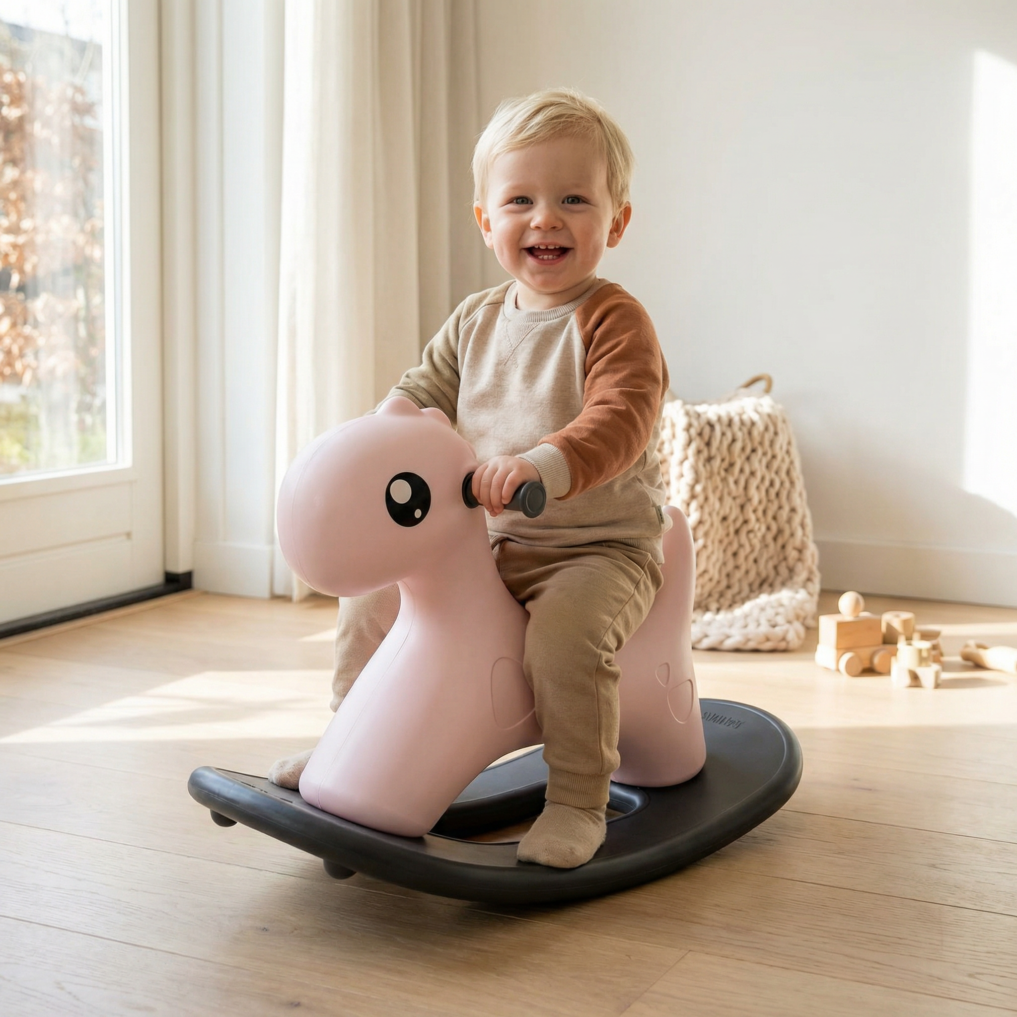 Hobbelfiguur Kunststof Cute Roze