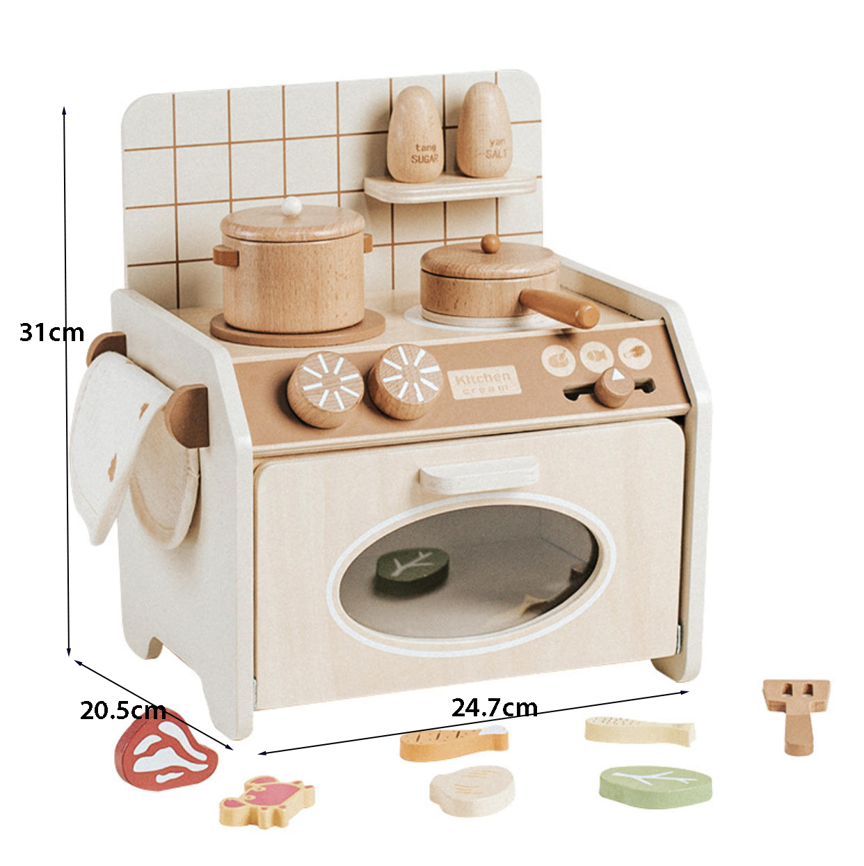 Russle Keukentje Hout Compact Beige