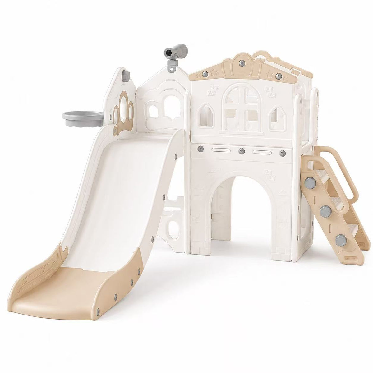 Speeltoestel Toren Romance met Glijbaan - Beige | Russle
