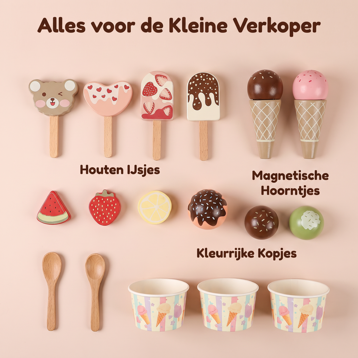 Houten Loopwagen-Trainer IJscokar | Russle