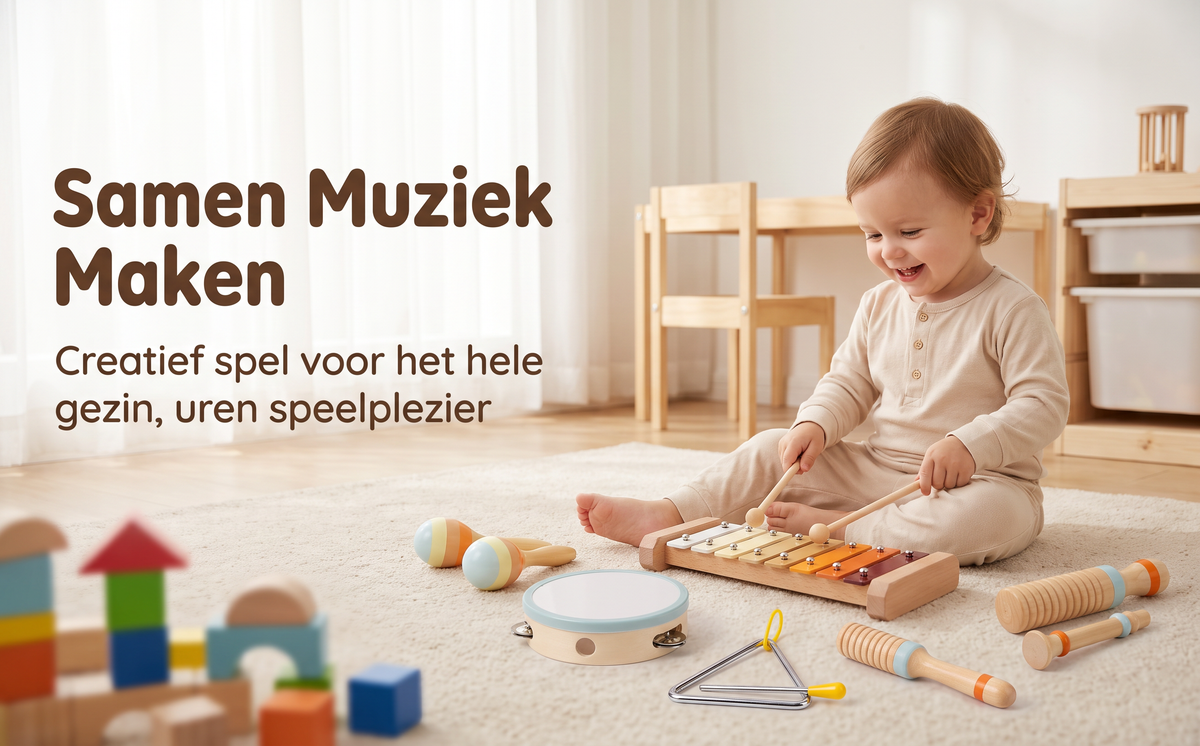 Houten Muziekset Montessori Oranje | Russle