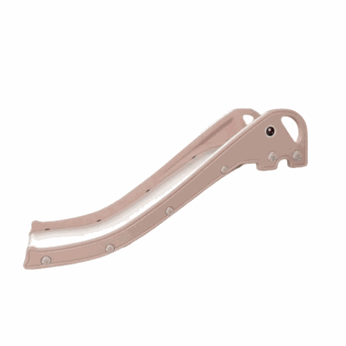 Roze Glijbaan Peuter Compact Olifant voor binnen en buiten, duurzaam kunststof, 125x45x33 cm
