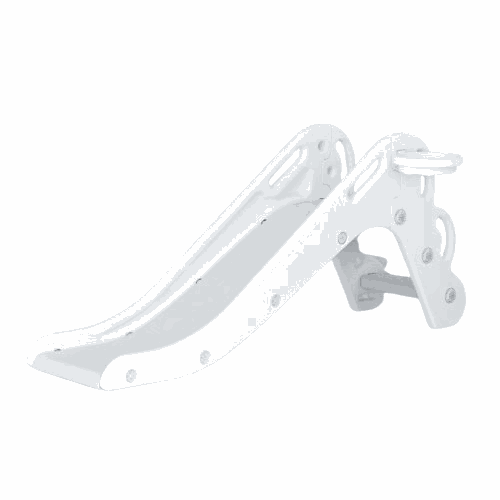 Glijbaan Peuter Nordic wit kunststof glijbaan voor kinderen binnen en buiten met antislip treden