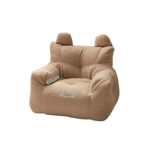 Kinderfauteuil Zitzak Poef Beer Teddy Beige