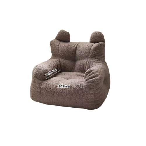 Kinderfauteuil Zitzak Poef Beer Teddy Grijs