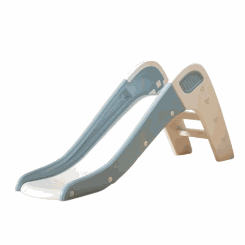 Blauw-witte Glijbaan Peuter Modern voor binnen en buiten, duurzaam kunststof, antislip treden, 2-5 jaar kinderen