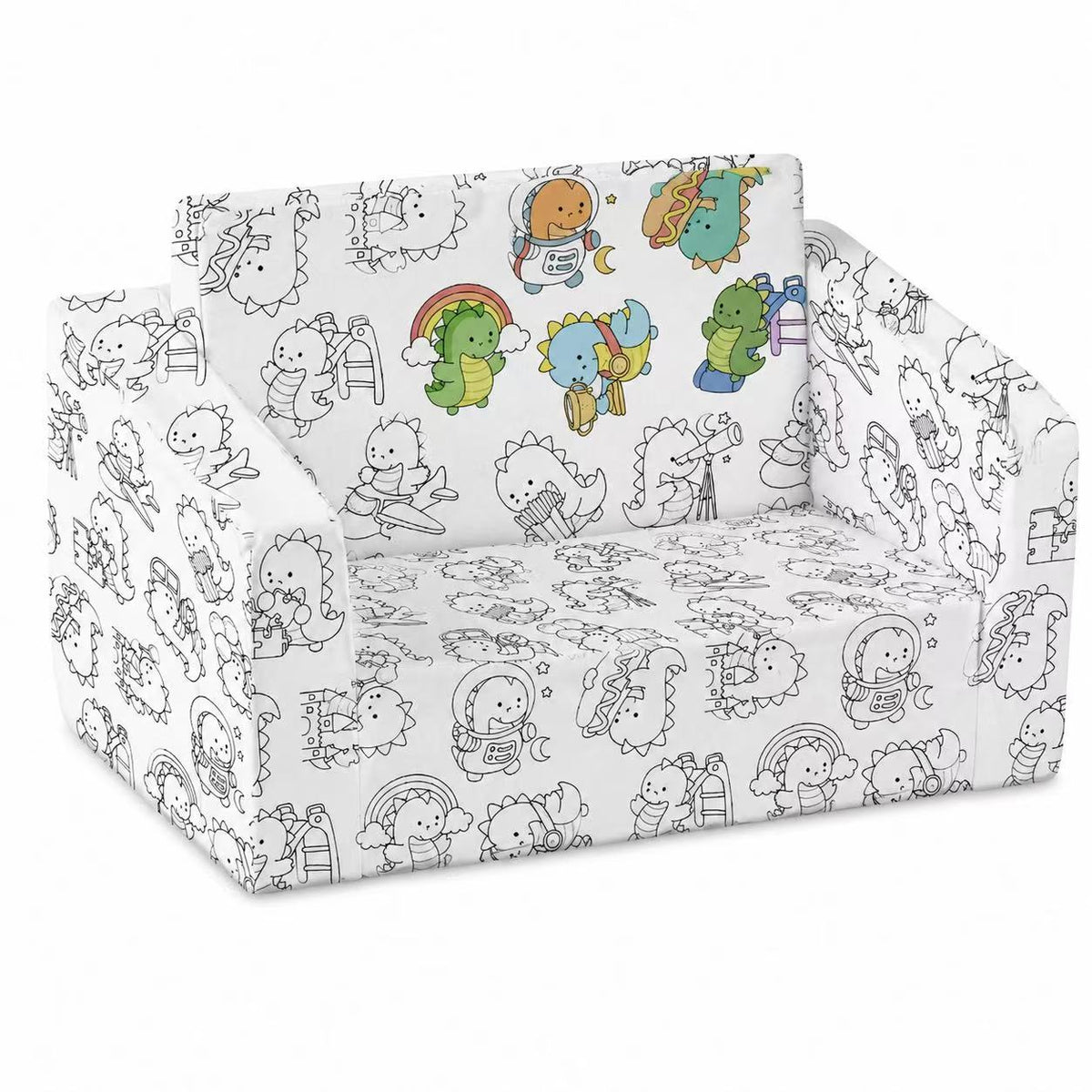 Kinderfauteuil Zelfinkleurbaar Dino | Russle