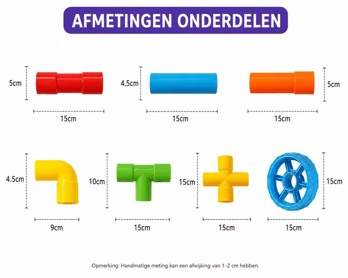 Groot Constructiespeelgoed Buizen - 156 stuks | Russle