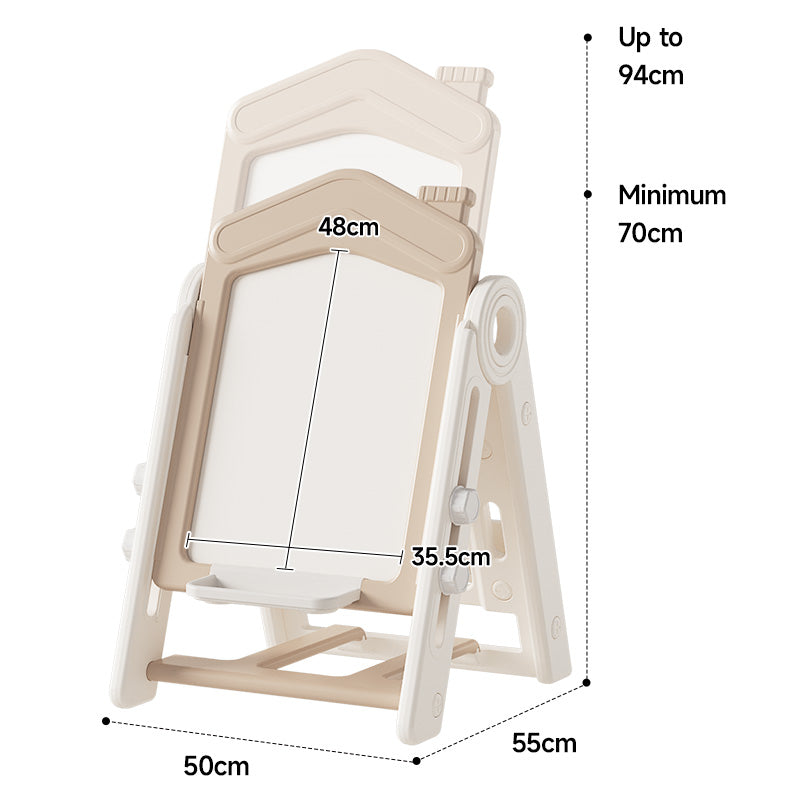 Tekenbord Kunststof Huis Beige met Stoel