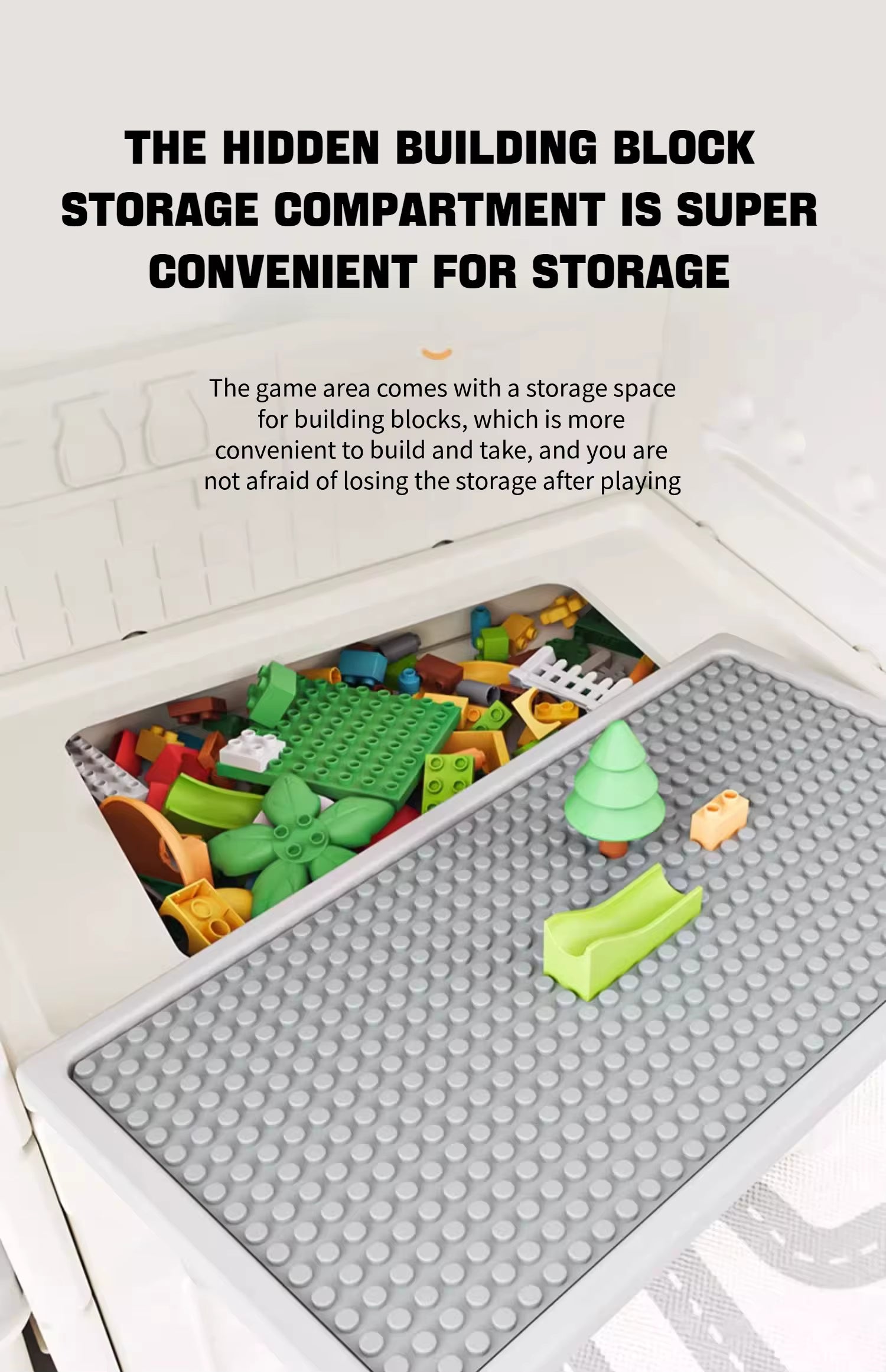 Speelkeuken Grijs | Neutrale kunststof keuken met opbergbakken