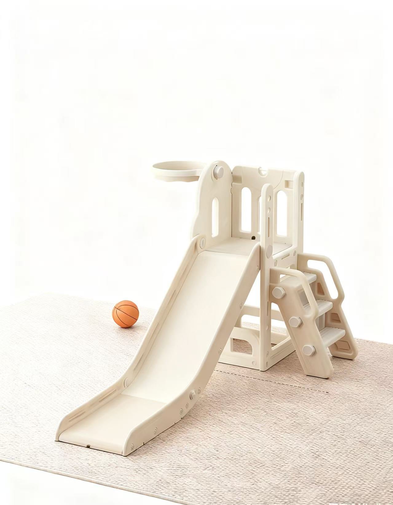 Speeltoestel Toren Nature met Glijbaan Beige SALE