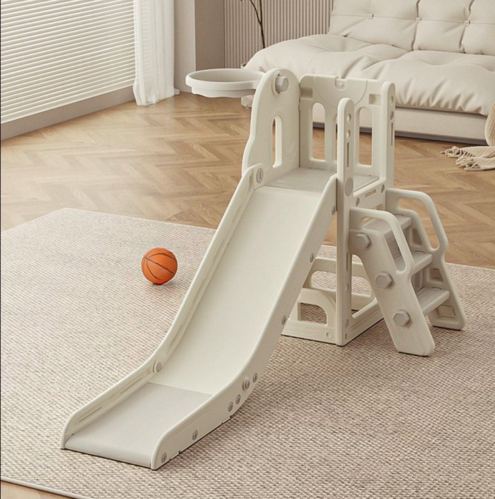 Speeltoestel Toren Nature met Glijbaan Grijs SALE