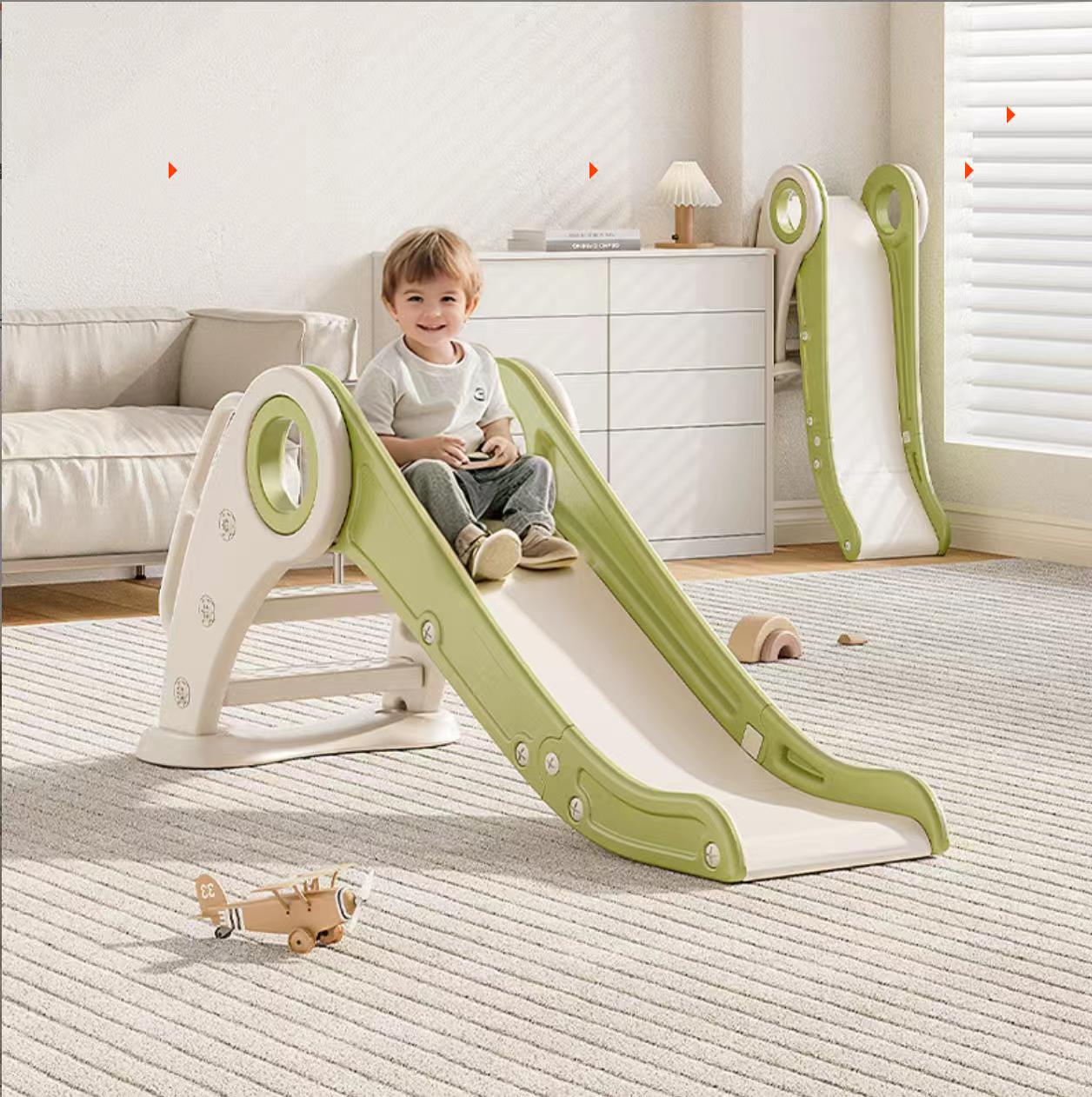 Glijbaan Peuter Inklapbaar Wit/Groen voor binnen en buiten