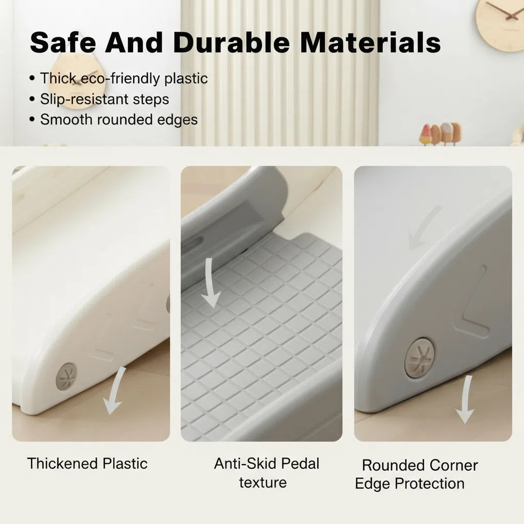 Glijbaan Modern Inklapbaar XL Wit/Grijs voor binnen en buiten