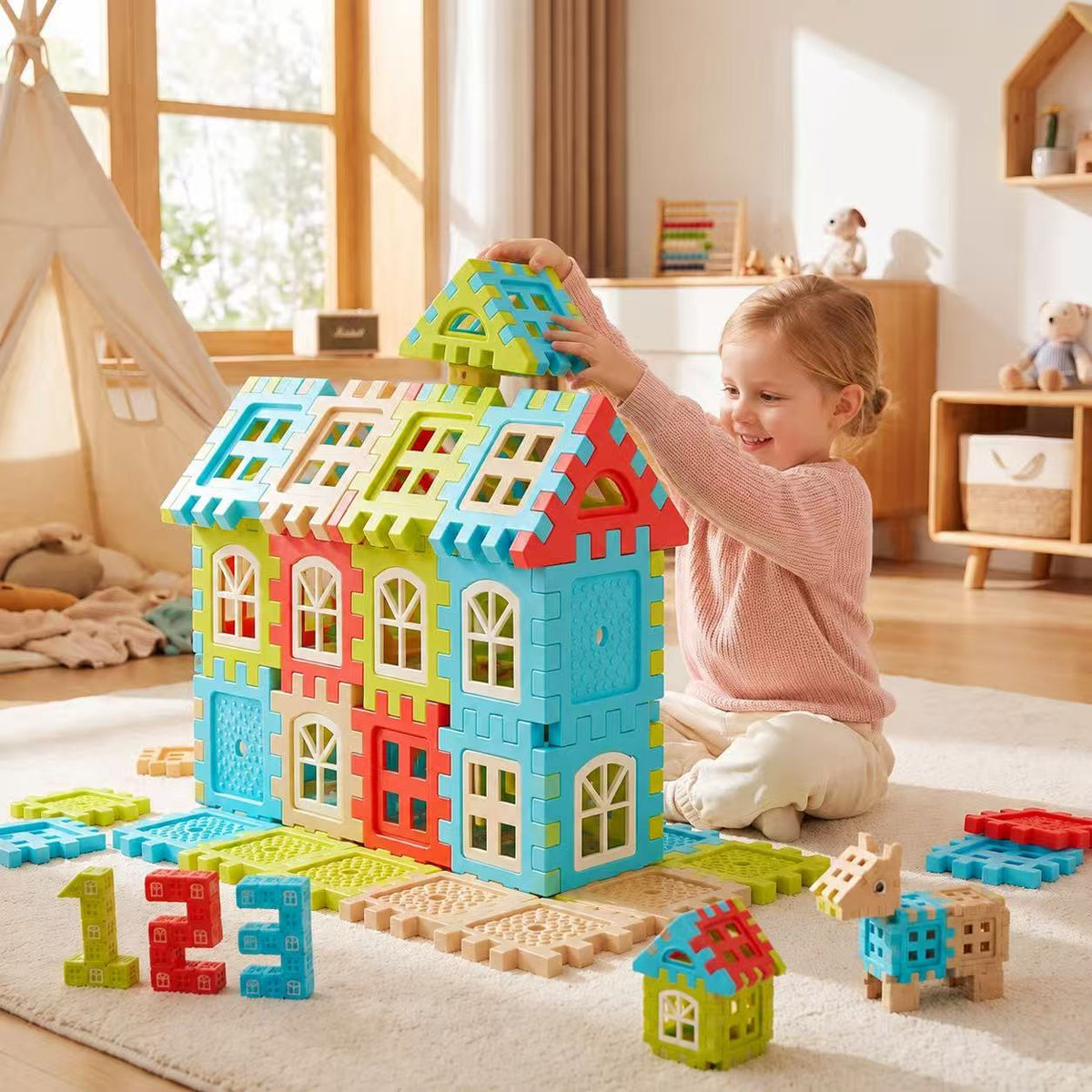 Groot Constructiespeelgoed Multi - 30 stuks | Russle