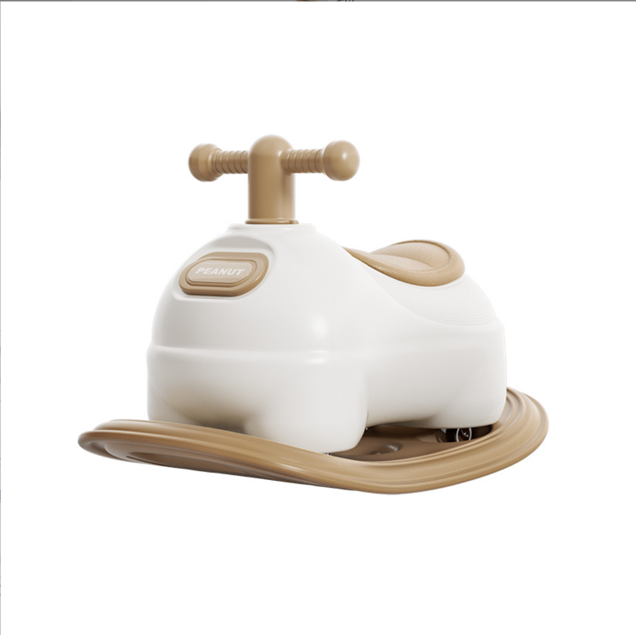 Hobbelfiguur Kunststof Car Beige