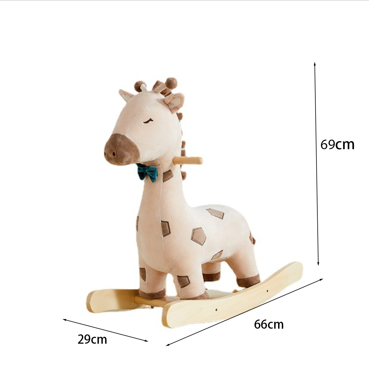 Hobbelfiguur Pluche Giraffe