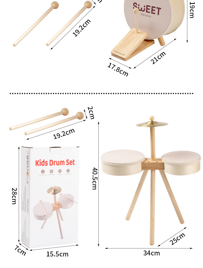 Houten Drumset Peuter