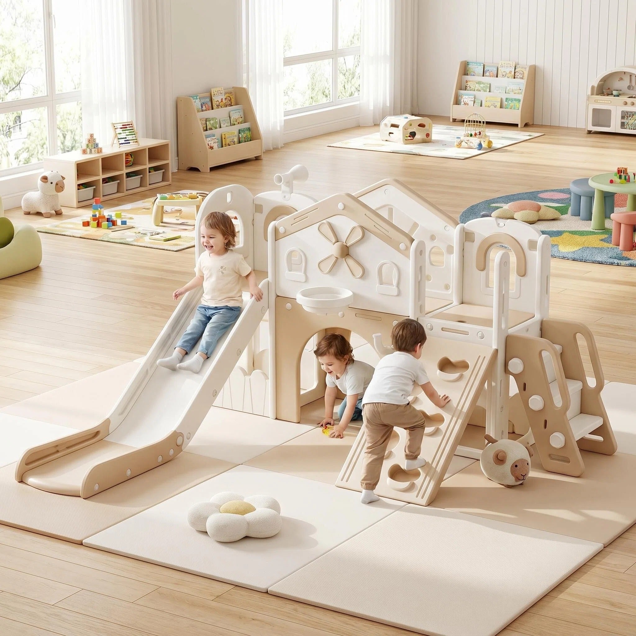 Speeltoestel Toren Holland Beige XL | Russle