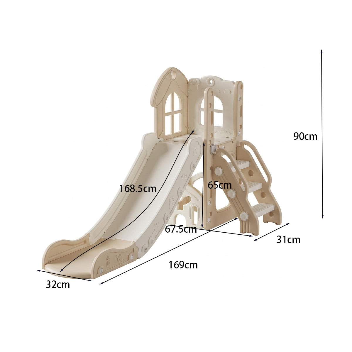 Speeltoestel Toren Natural Beige | Russle