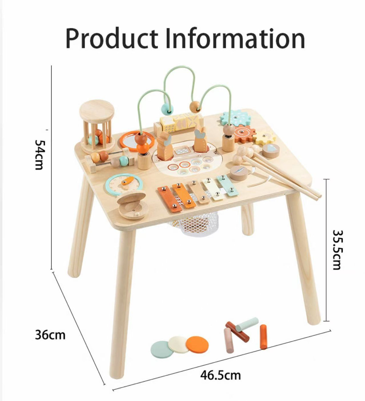 Houten Activiteitentafel met Xylofoon | Russle