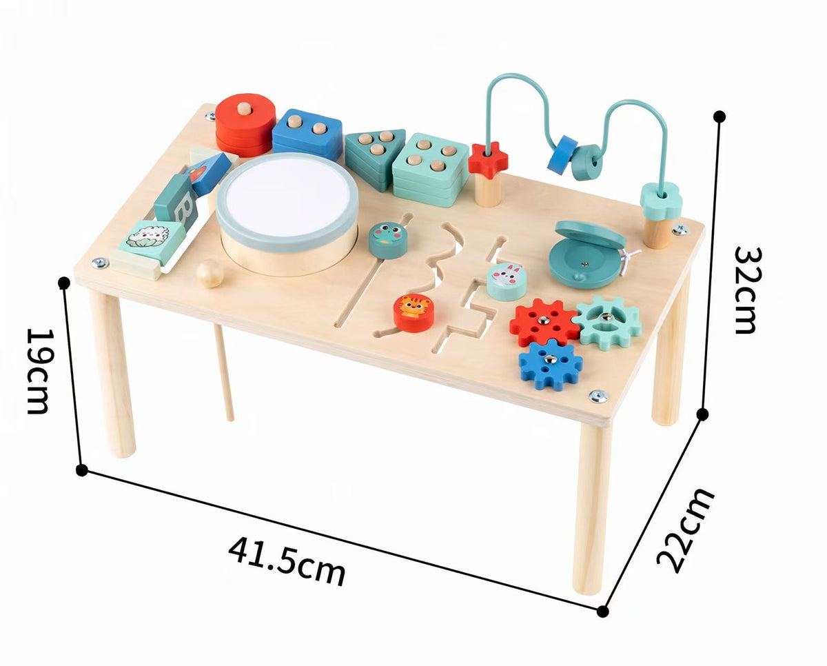 Houten Activiteitentafel met Trommel | Russle