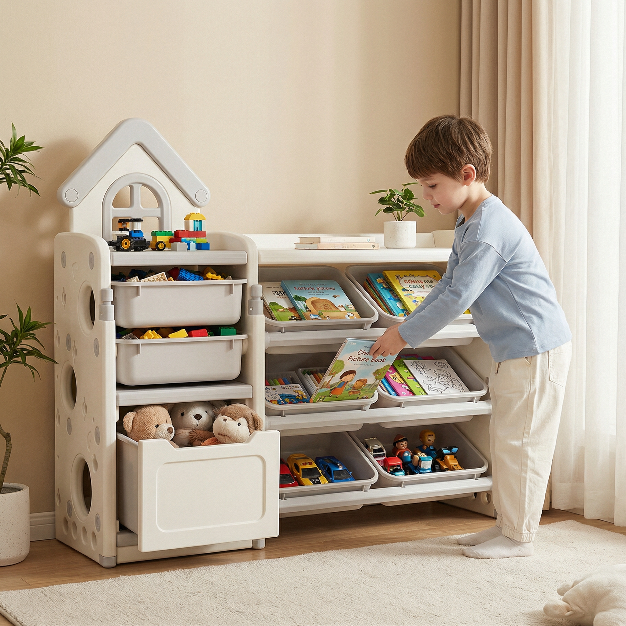 Opberg Combinatie Huis Grijs